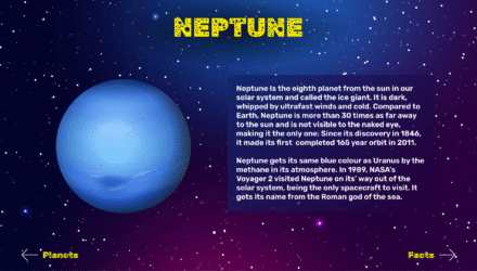 Neptune desription screen