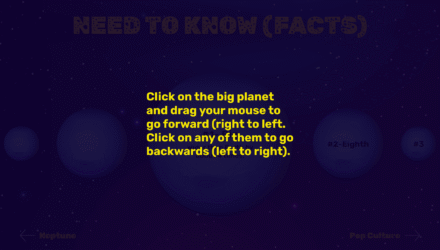 Need to know facts screen instructions