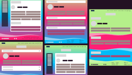 Account page wireframes